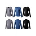 thumbnail image 3 of Women's Plus Velvet Yoga Fitness Running Sports Training Slim Quick-drying Stretch Top T-shirt, 3 of 3
