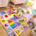 thumbnail image 4 of Alfombra B BENRON Kids para sala de juegos, dormitorio, aula, guardería, color morado, 4 of 6