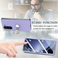 thumbnail image 6 of Allytech Galaxy Z Fold 6 Case with Ring Holder Stand & Screen Protector, Morandi Colored Case Shockproof Bumper Slim Cover for Samsung Galaxy Z Fold 6 - Purple, 6 of 10