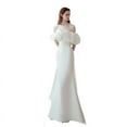 OneShoulder Light Wedding Dress 2024 Spring and Summer New Bridal