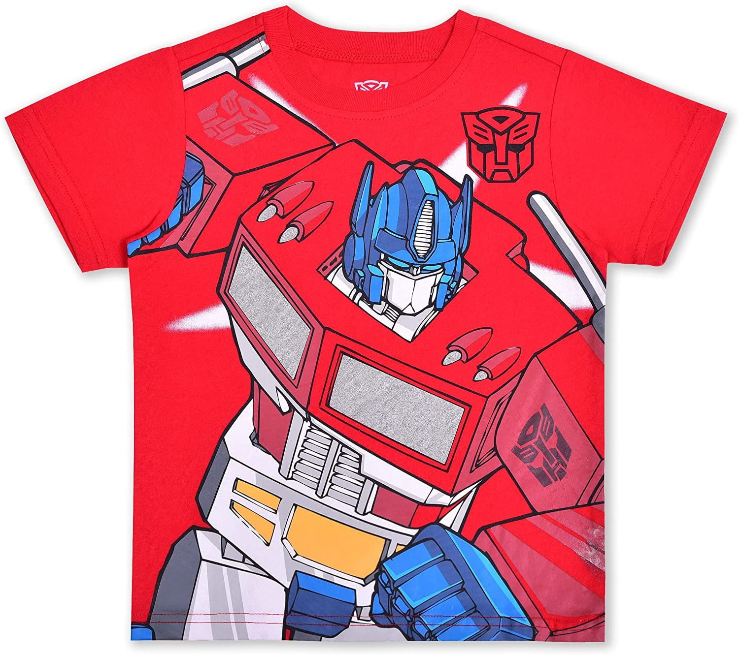 Transformers Optimus Prime and Bumblebee Boys 4 Pack Character Short Sleeve Tees, 4-7