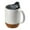 White, variant on Qiangzon Large Ceramic Coffee Mugs with Cork Bottom and Spill-Proof Lid - Big Mug for Latte, Tea, and Hot Beverages, Featuring Comfortable Handle and Stylish Design, Ideal Gift for Mom and Dad