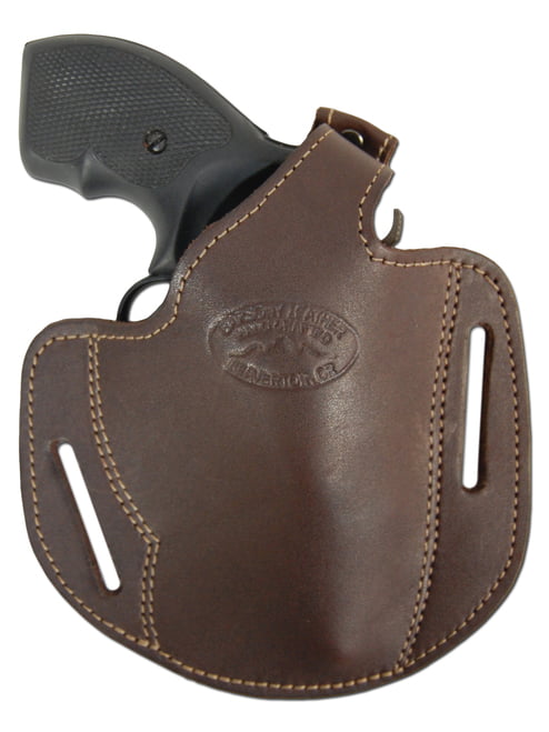 Size 2 Right Hand Barsony Holsters and Belts Charter Arms Rossi Ruger LCR S&W .22 .38 .357 Revolver Draw Leather Inside The Waist Band Brown 