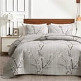 thumbnail image 2 of Soft bedsheet and bedspread set Gray Branch - Twin - 2 Piece, 2 of 5