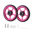 thumbnail image 2 of Ruedas fáciles para la rueda de rodillo de bicicleta plegable con pieza de reemplazo de tornillo Aleación de aluminio de neumático liviano estable Cuerpo delgado rosa, 2 of 8