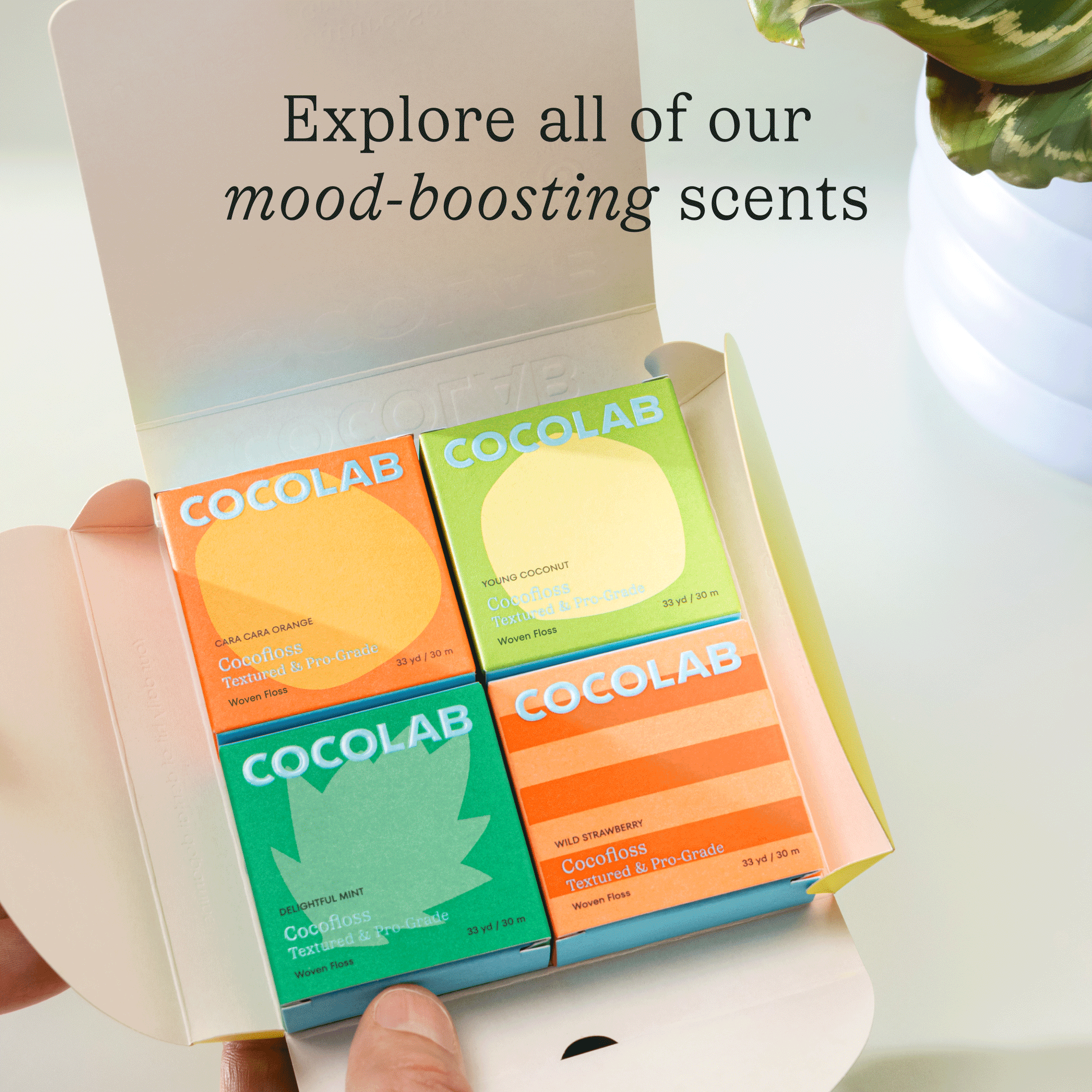 COCOLAB Cocofloss Refillable Dental Floss 33 yd - Vanilla Bean