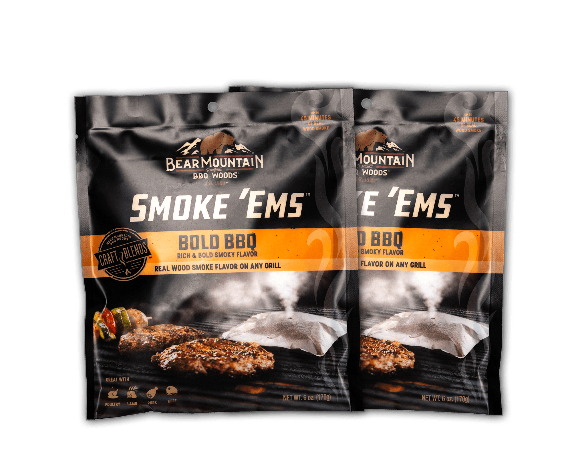 Bear Mountain BBQ - Bold BBQ Smoke 'Ems -  2-PACK