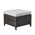 thumbnail image 3 of POCASSY Wicker Patio Lounge Chairs with Ottomans and Cushions, Set of 2, Brown Ratten & Beige Cushions, 3 of 6