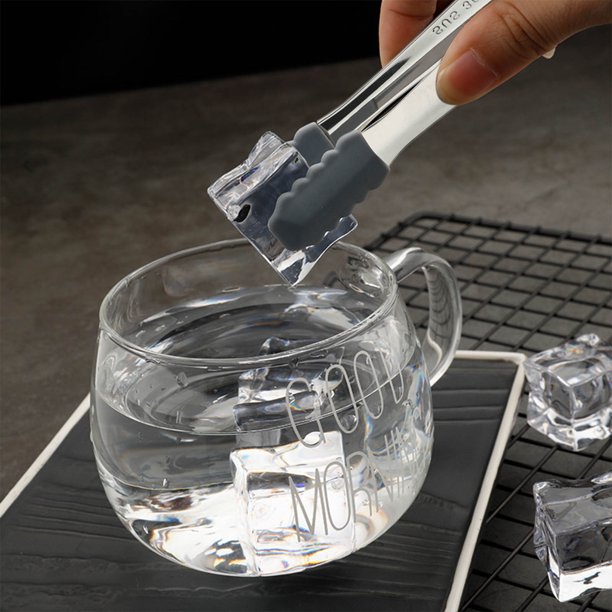Minipinzas de Acero Inoxidable 304 - Pinzas de Silicona de 13 Cm para Tablas de Charcutería | para Servir Postres | y Tareas de Cocina de Precisión