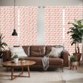 thumbnail image 2 of Ambesonne Animal Window Curtains, Horse Pattern, Each 28" W x 84" L, Coral and Cream, 2 of 5