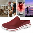 thumbnail image 4 of Chaussures Décontractées pour Hommes en Maille Respirantes Confortables à Enfiler pour la Marche Mules Sabots Sans Talon Extérieur Légères Pantoufles Rouges 5 US, 4 of 7