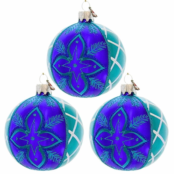 Santa Land 4.00In Green Fleur-De-Orleans, Glass, Ornament Ball Mardi Gras Krewe 20M1100green