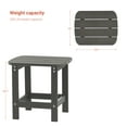 thumbnail image 2 of CHYVARY Outdoor Side Table, Adirondack Coffee Table Made of All-Weather Poly Lumber for Patio, Beach, Garden and Deck,Gray, 2 of 6