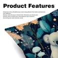thumbnail image 2 of Koala Throw Pillow Covers Set of 2 - Velvet Decorative Pillow Cases with Unique Patterns, 16x16, 18x18, 20x20 Couch, Sofa - Throw Pillows for Living Room, 2 of 6