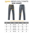 thumbnail image 7 of 33,000ft Men's Golf Pants with 5 Pockets Classic-Fit Stretch Quick Dry Lightweight UPF 50+ Hiking Pants, 7 of 7