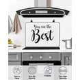 thumbnail image 5 of nqOlkjepod Large Induction Cooktop Protector Mat 28.5"x20.5", You Are The Best Stove Top Covers for Electric Stove, Black Words Decorative Stove Burner Cover Mats, Glass Top Stove Cover, 5 of 8