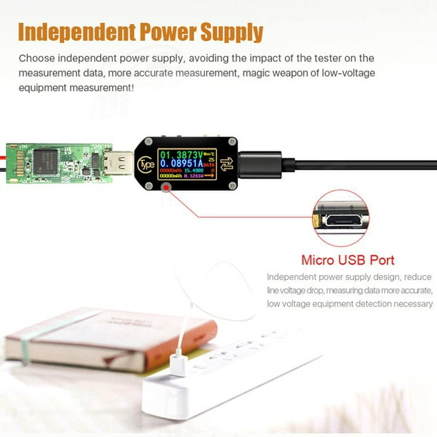 TC66 USB Tester PD Trigger Power Meter Type-C Voltage Current