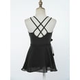 thumbnail image 3 of ranrann Girls Kids Sleeveless Ballet Dance Dress Gymnastic Leotard with Wrap Skirt Dancewear Outfit Black 11-12, 3 of 6