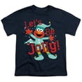 thumbnail image 2 of Sesame Street Elmo, Jolly Christmas Elf Kids T Shirt for Youth Boys and Girls, Navy, Small, 2 of 5