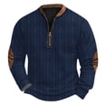 thumbnail image 2 of Blusas y camisas de manga larga con cuello redondo Sudadera con capucha de cuello redondo para hombre Jersey estampado Blusa de poliéster de manga larga para hombre, 2 of 4