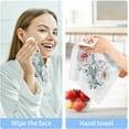thumbnail image 5 of GZHJMY Flowers Roses Cotton Wash Cloths, Facial Cleansing Cloths Super Soft Absorbent Face Hand Towel Fingertip Towel Washcloths Set of 6, 12 x 12 inch, 5 of 6