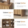 thumbnail image 5 of Vabches Accent Cabinet with 4 Doors for Living Room, Hallway, Kitchen Buffet Sideboard Storage Cabinet, 5 of 6