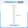 thumbnail image 2 of Uxcell 66Pcs Pasador de Espiga 3mm x 60mm Soporte de Estante Pasadores de Estante de Acero Inoxidable 304, 2 of 6