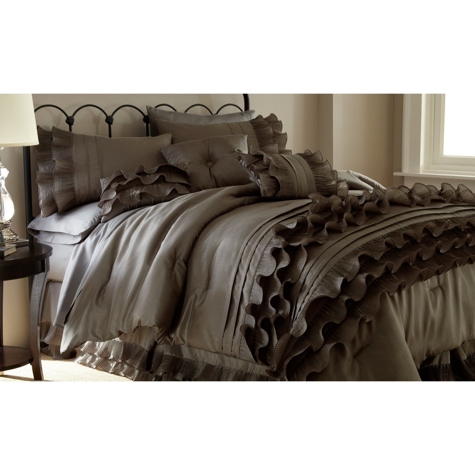 Anastacia 3 Piece Ruffled Duvet Set By Mandalay Bay Walmart Com