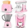 thumbnail image 1 of Toy Set Play Kitchen Appliances TooyBing Pink con cafetera, 1 of 7