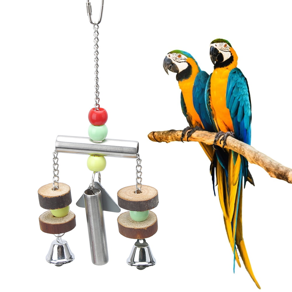 Zerodis Loofah Natural Chewing Toy for Parrot Bites Toy Chew Toy for Birds Cage Decoration 10 Pieces