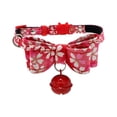 thumbnail image 4 of Collar para gatos y cachorros con cascabeles y pajarita, color rojo, 4 of 4