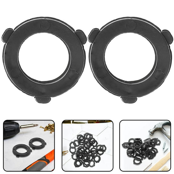 WORGEOUS Black Rubber Hose Washers, 50-Pack Sealing Washers for Plumbing and Garden Hose Repairs