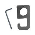 thumbnail image 4 of S SERENABLE Motorcycle Hook Spare Parts Easy to Install Handlebar Luggage Hanger Hook argent argent white, 4 of 9
