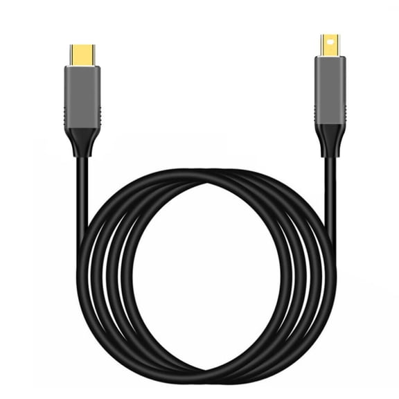 USB-C 3.1 to Mini DP Adapter Cable - 4K@60Hz Ultra HD Video Converter for Laptop, Mac, PC & Tablet, Thunderbolt 3 Compatible Display Cord