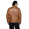 thumbnail image 3 of Men's Brown Leather Jacket, 3 of 6