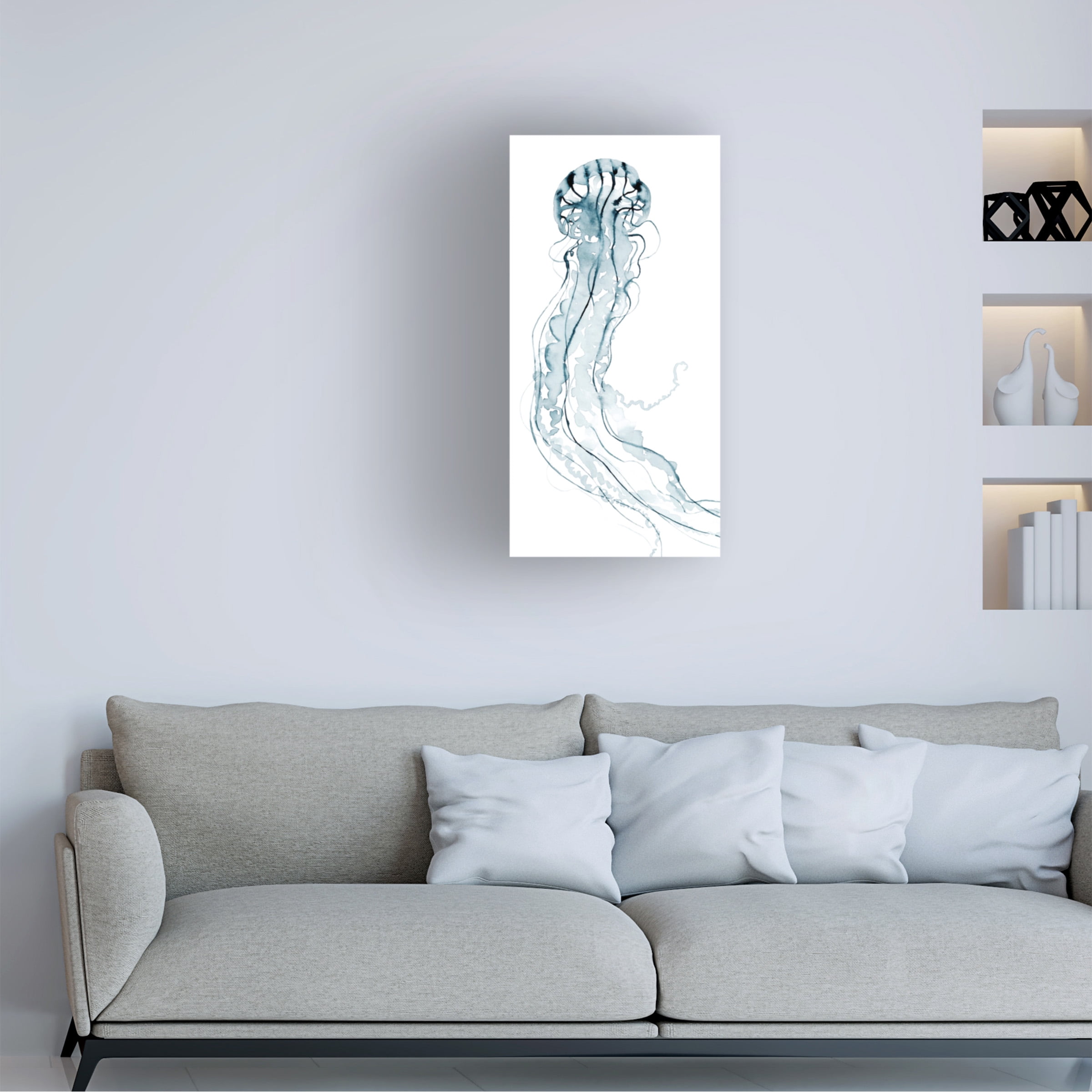 Grace Popp 'Deep Sea Jelly II' Canvas Art