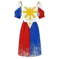 thumbnail image 6 of 2024 Philippines Flag Pride Dress dresses ladies summer Woman fashion women's clothing trend, 6 of 7