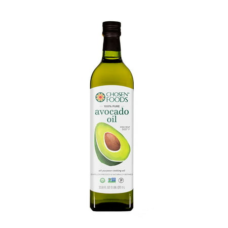 Chosen Foods 100% Pure Avocado Oil 1 L (3 Pack), Non-GMO, for High-Heat Cooking, Frying, Baking, Homemade Sauces, Dressings and
