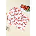 thumbnail image 2 of Red Christmas Bow Print Long 2pcs Pajama Set, 2 of 13
