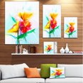 thumbnail image 3 of Nature Morte Fleur de Gerbera Jaune Rouge - Grande Impression sur Toile Florale, 3 of 4