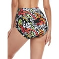 thumbnail image 5 of RELLECIGA Women's Swimwear High Waisted Ruched Bikini Bottom, 5 of 6