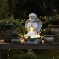 thumbnail image 6 of Cadancy Memorial Gifts Angel Garden Statues with Solar Glowing Cross Resin Cherub Figurine for Outdoor Yard Lawn Lamp Decoration Sympathy Grave Markers Cemetery Ornament, 6 of 8