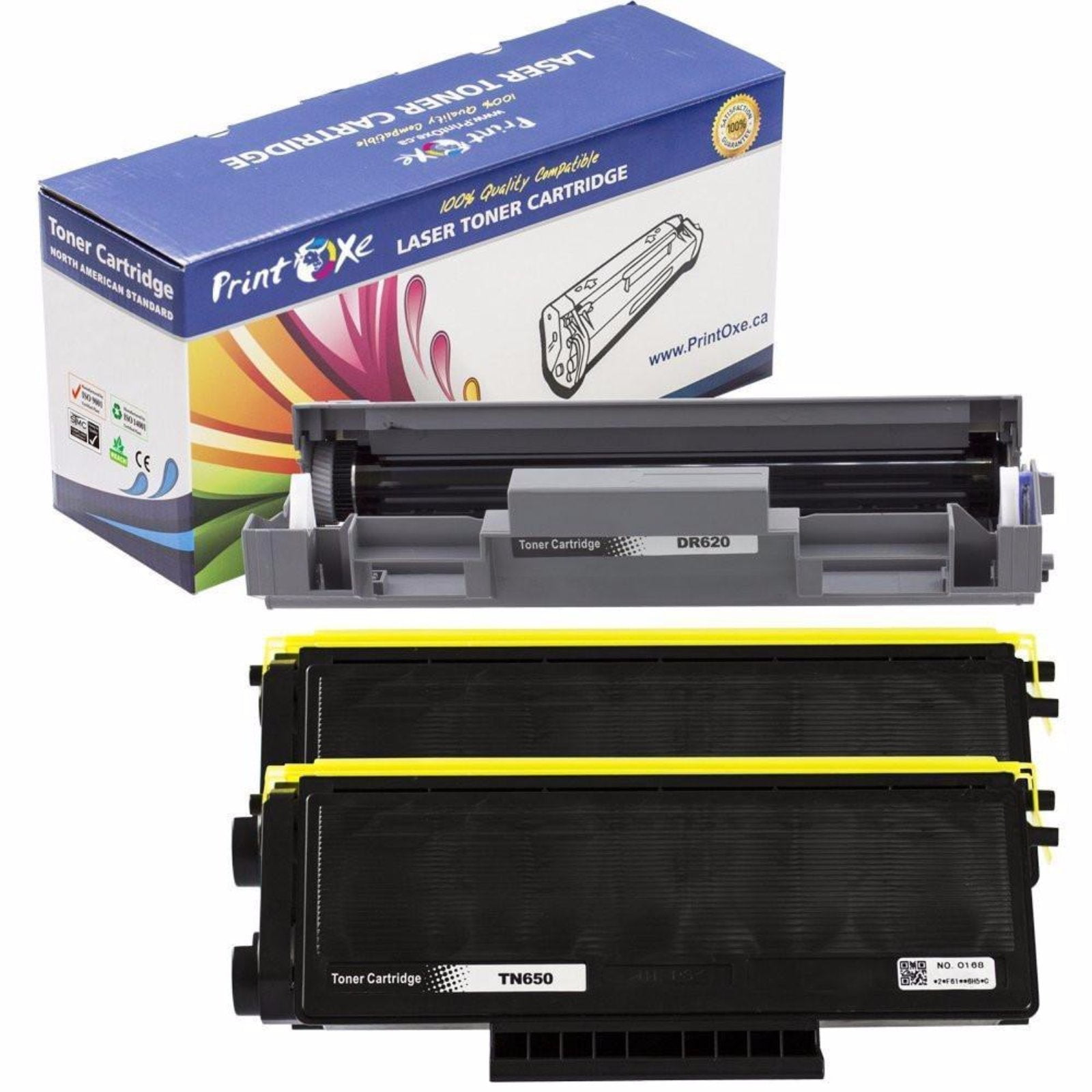 DR620 Drum and 2 TN650 Toners Compatible for Brother