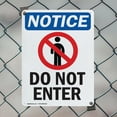 thumbnail image 5 of (2 Pack) Do Not Enter OSHA Notice Sign 7 Inch X 10 Inch Indoor / Outdoor Rust-Free Aluminum Metal Signs for Workplace, Workshop, and Construction Site, Made in the USA, 5 of 8