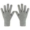 thumbnail image 3 of Guantes de lana tejidos con pantalla táctil para hombre y mujer, cálidos guantes de invierno, 3 of 5