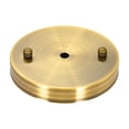 thumbnail image 4 of Kit de dosel de luz Uxcell de 120mm 4.7 pulgadas Placa de colgar de techo Bronce dorado 3 Pack, 4 of 5