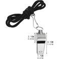 thumbnail image 4 of Premium whistle whistle stainless steel referee whistle for children, teachers and referees - practical signal whistle including collar, 4 of 5