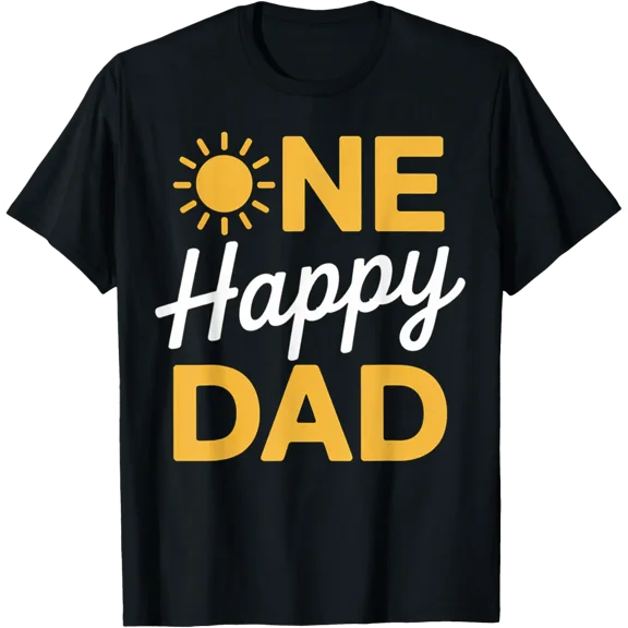 One Happy Dad of The Birthday First Trip Around the Sun Vintage Gifts T-shirt