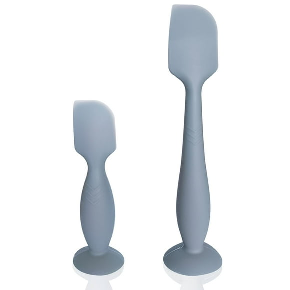 LOTBILL Baby Diaper Cream Spatula 2 Pack Butt Spatula Baby Silicone Diaper Cream Applicator Full-Size + Mini Butt Paste Spatula for Babies Newborn Baby Necessities (Blue)
