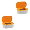 thumbnail image 3 of relayinert Stylish Desktop Countertop Mask Dispenser Storage Box with Lid Spacious Holder Plastic Baby Yellow 21x14x7.8cm 2Set, 3 of 6